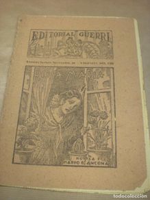 Libros antiguos: Rosa María, Novela de Mario D´ancona, Editorial Guerri, folletín de los años 30, cuaderno 169-70